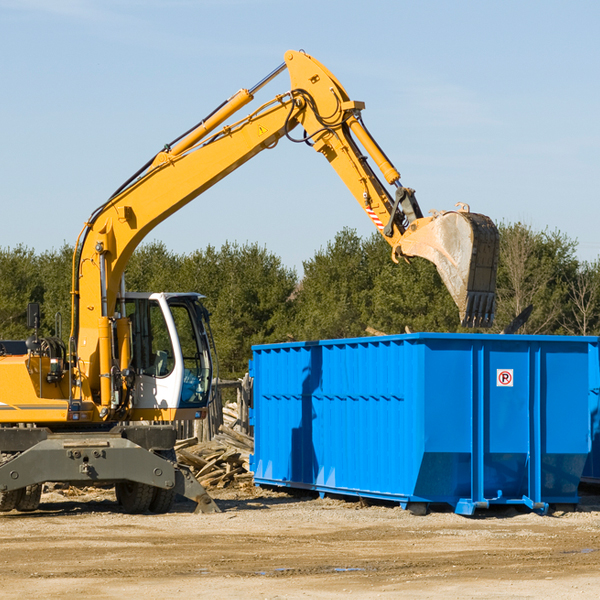 can i choose the location where the residential dumpster will be placed in Rolesville